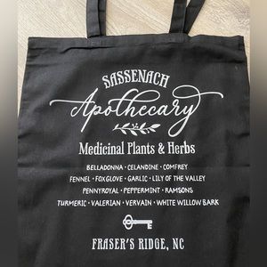 New! Outlander, Sassenach Apothecary tote